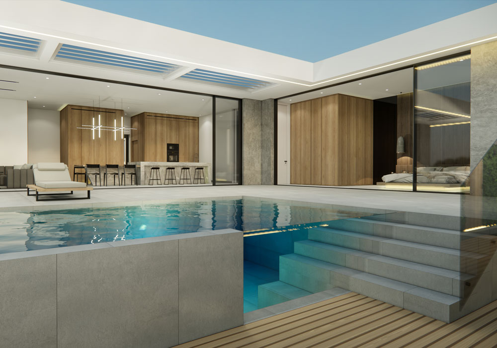 Luxury pool house in Limassol